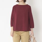 DAYS/コットンボートネック　Ａラインプルオーバー